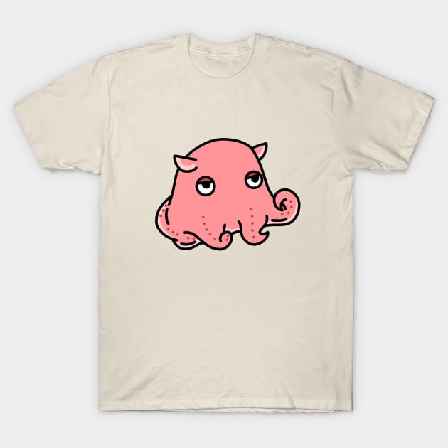 cute flapjack octopus mendako cartoon drawing design T-Shirt by Radi-SH